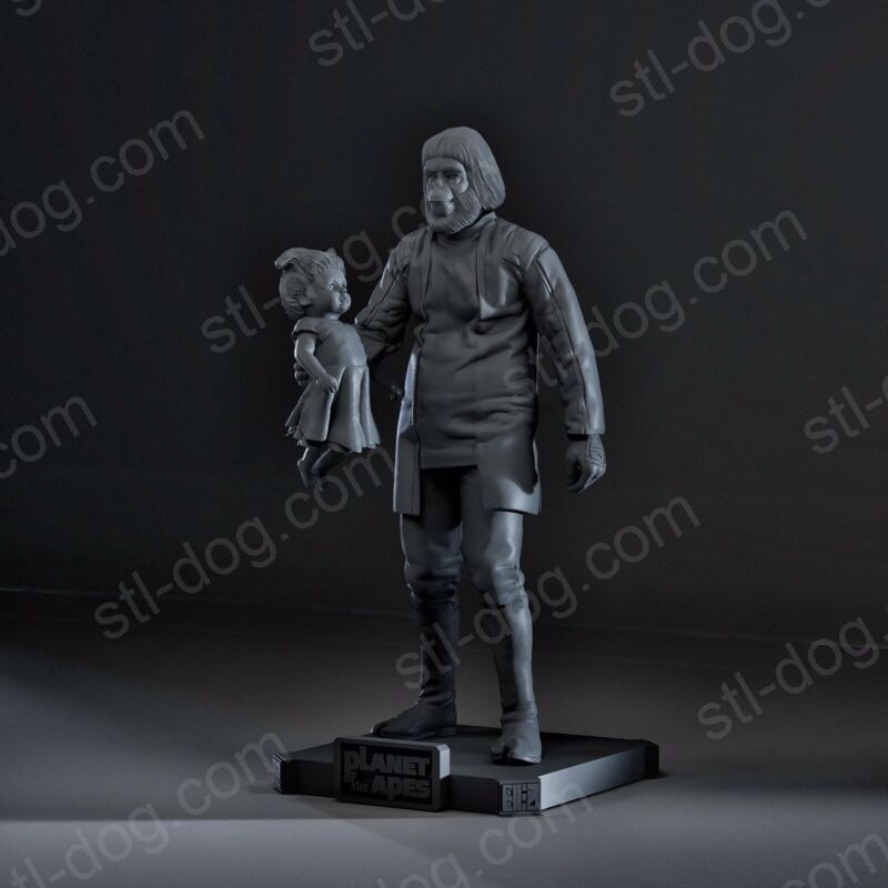 猩球崛起(Planet of the Apes) 医生扎伊斯 3D打印图纸